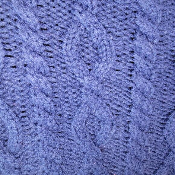 Denim & Co. Button Front Cable Knit Tunic Cardigan with Pockets 2x - Picture 6 of 8